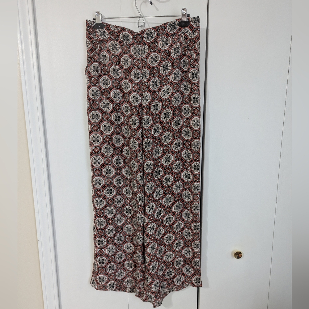 Max Studio Geometric Wide-Leg Pants